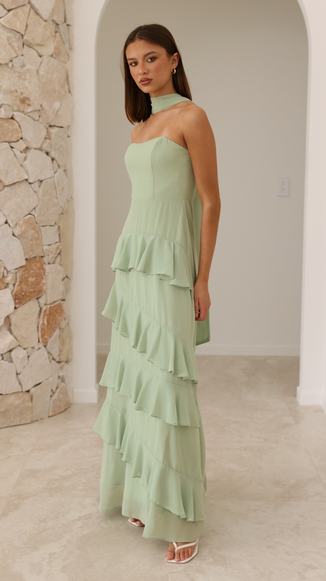 Flora Maxi Dress - Sage