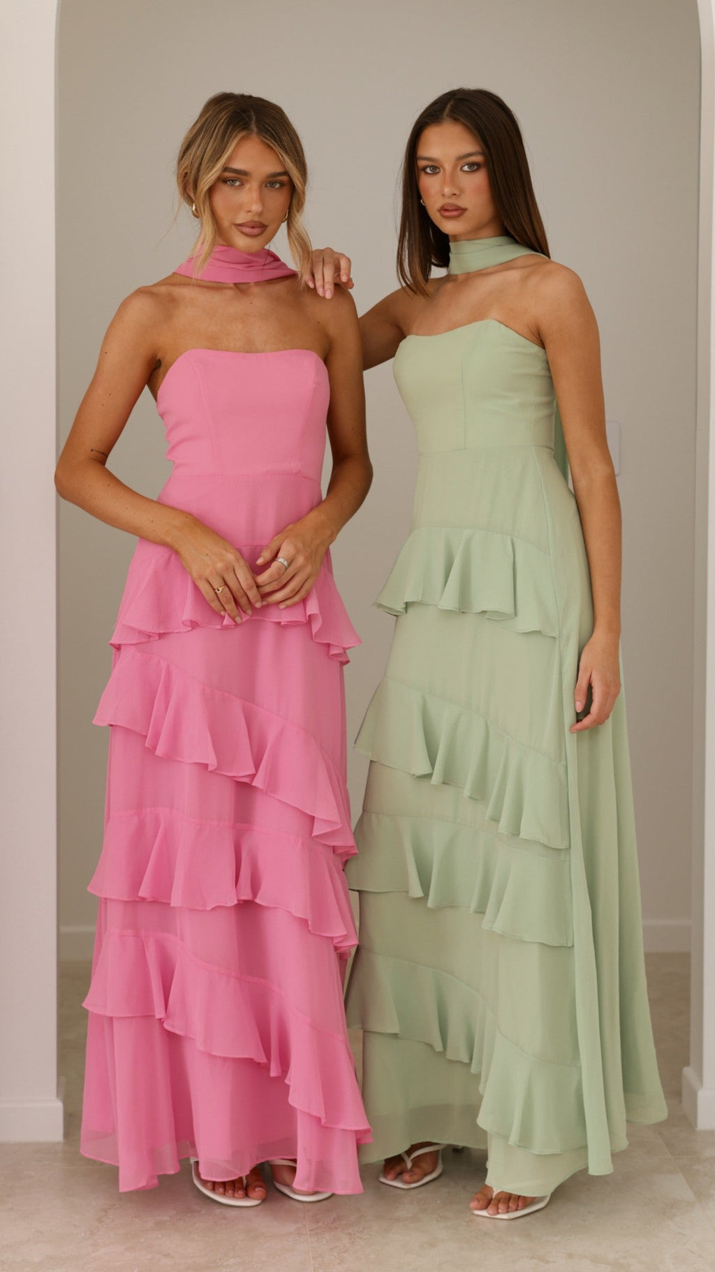 Flora Maxi Dress - Pink
