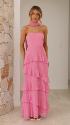 Flora Maxi Dress - Pink
