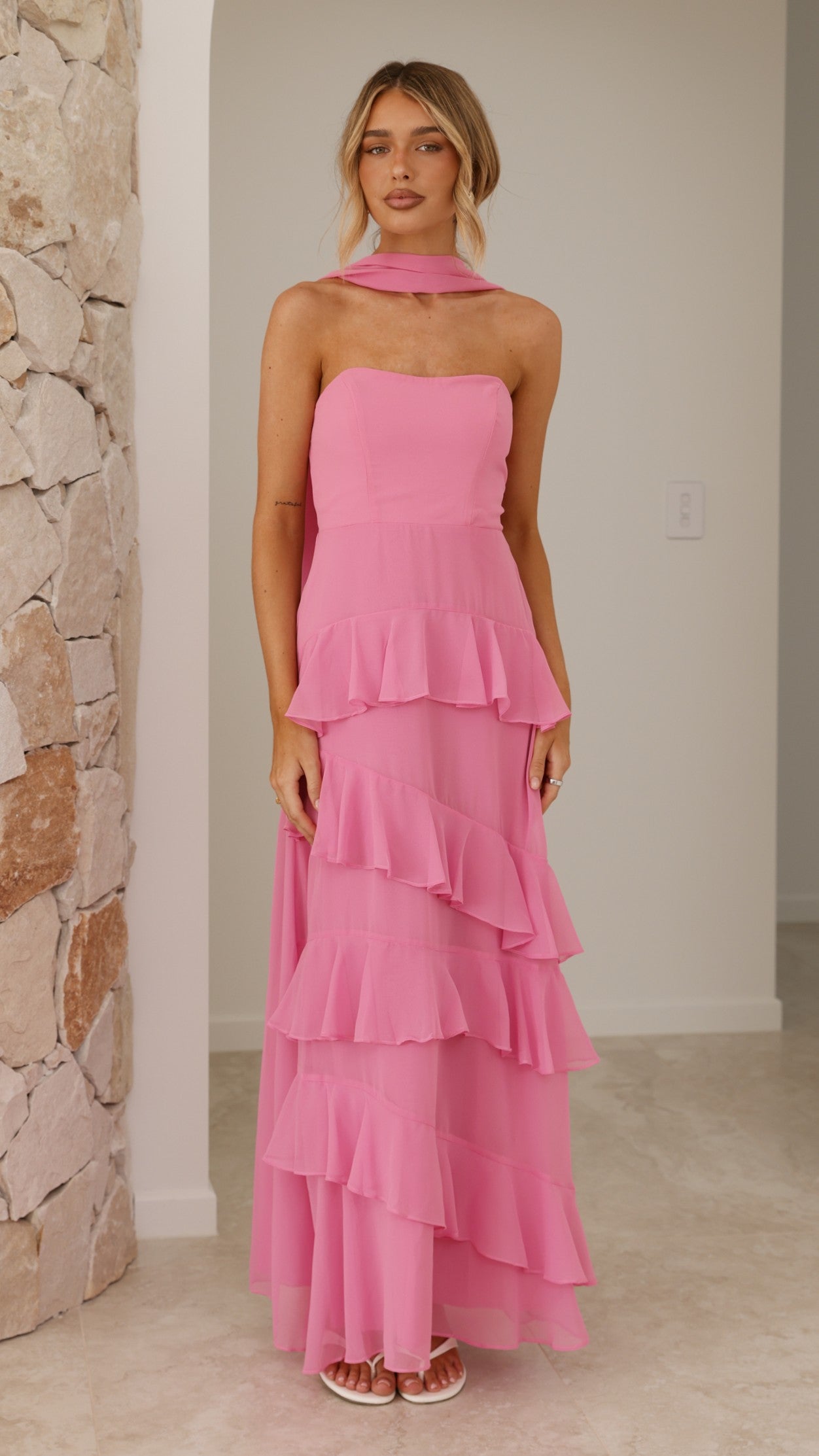 Flora Maxi Dress - Pink