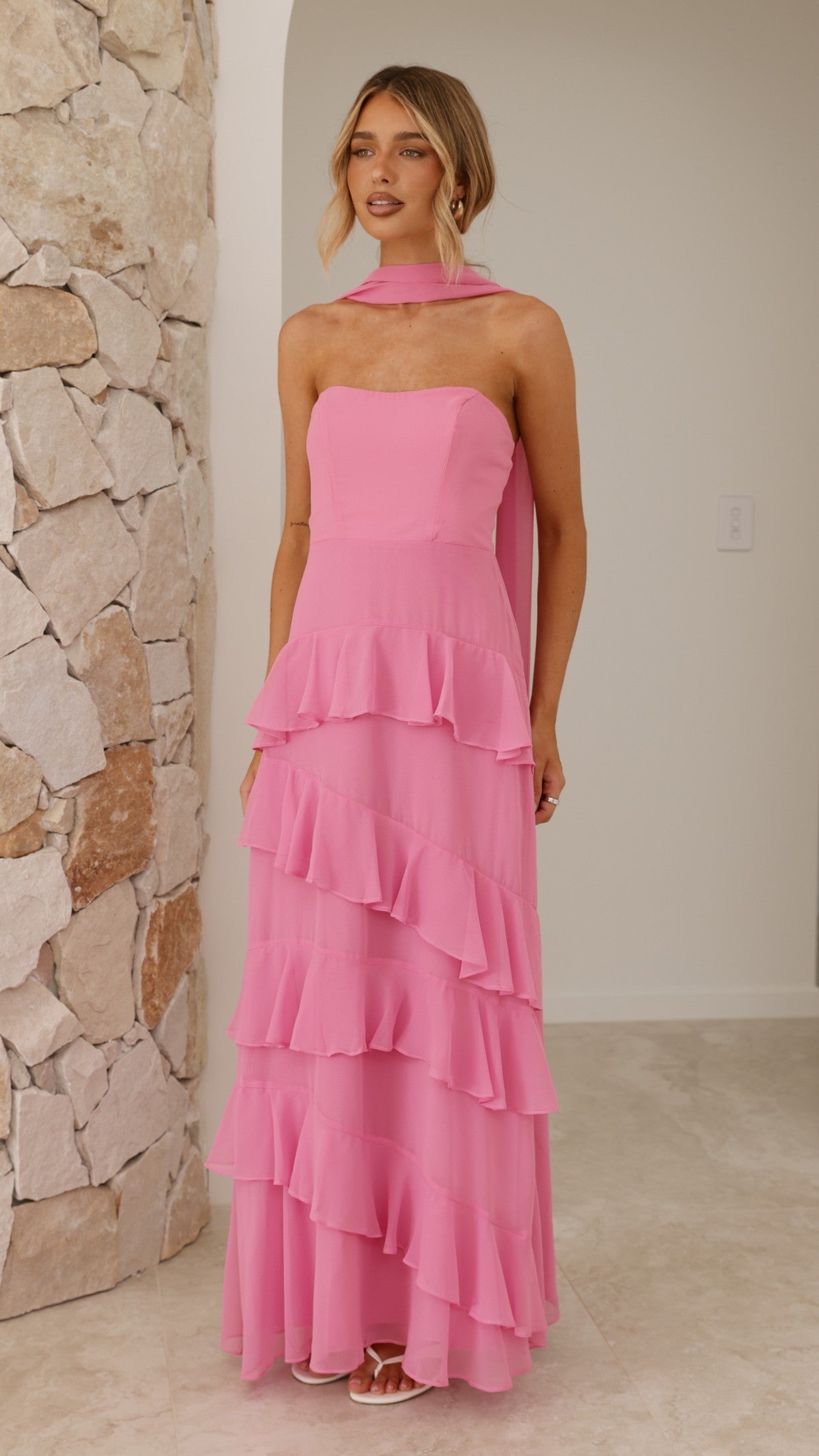 Flora Maxi Dress - Pink