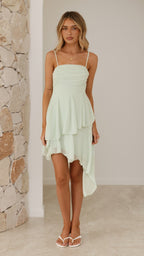 Clari Mini Dress - Sage
