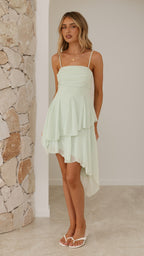 Clari Mini Dress - Sage