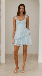 Lila Mini Dress - Blue