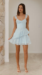Lila Mini Dress - Blue