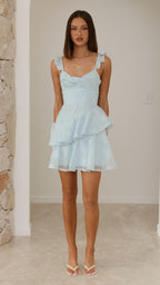 Lila Mini Dress - Blue