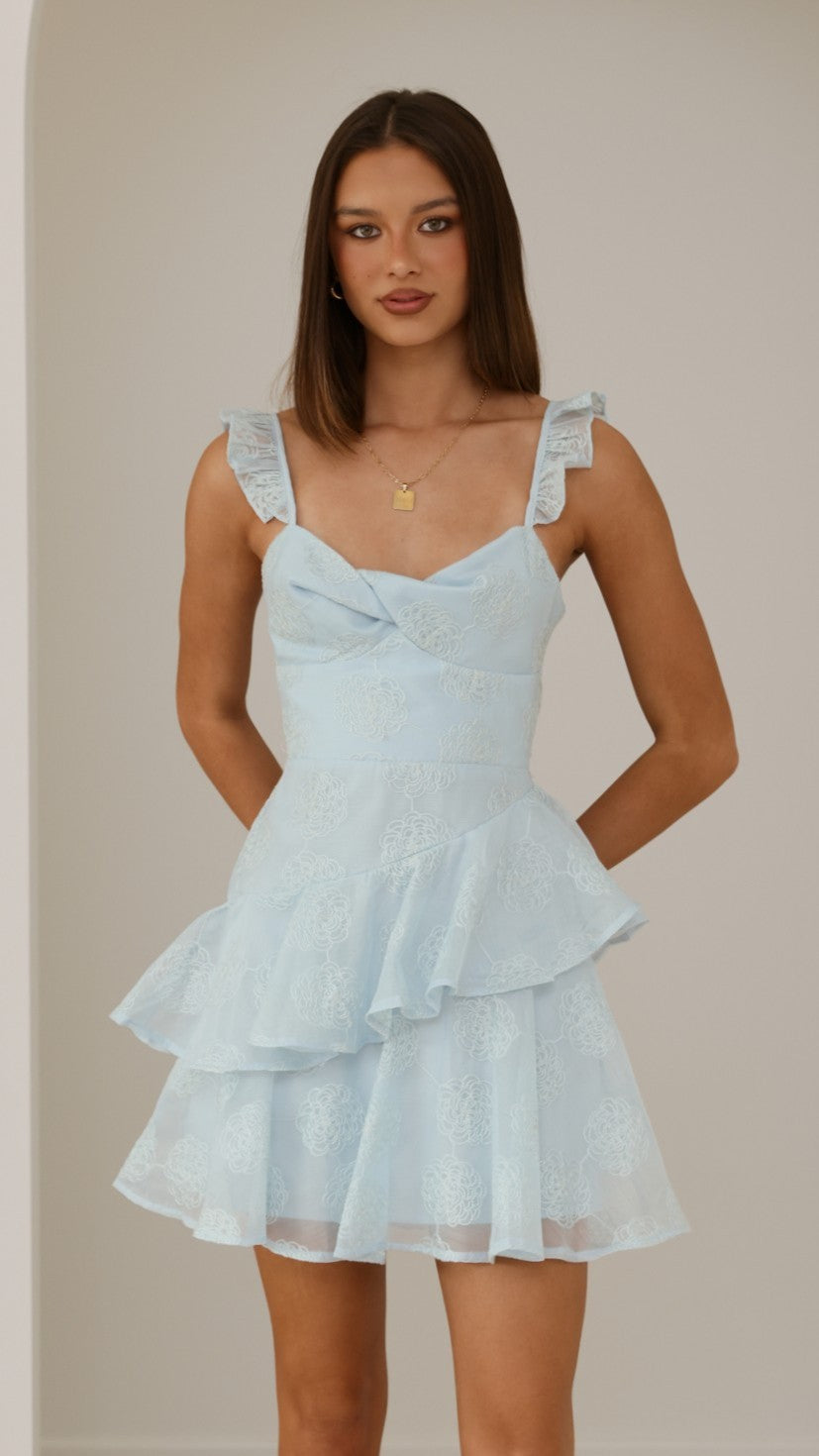 Lila Mini Dress - Blue