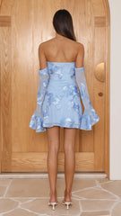 Nylah Mini Dress - Blue