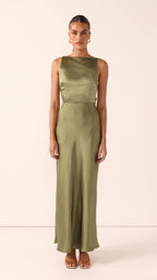 Sia Maxi Dress - Olive