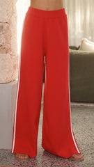 Jaysha Pants - Red/White