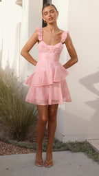 Lila Mini Dress - Baby Pink