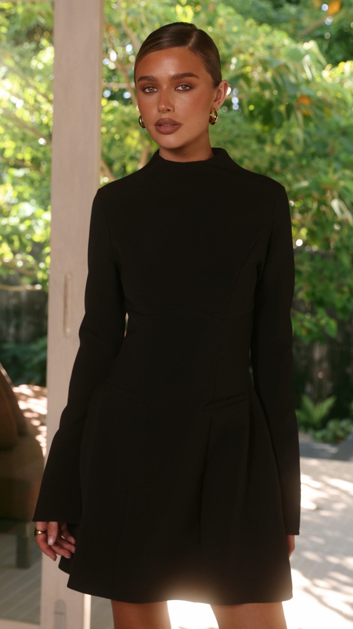 Leila Mini Dress - Black