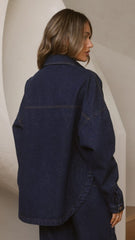 Zina Denim Jacket - Dark Blue