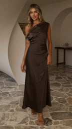 Gigi Maxi Dress - Espresso