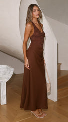 Zaliyah Maxi Dress - Chocolate