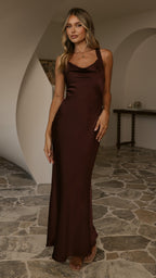 Eva Maxi Dress - Chocolate