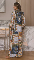Zayva Button Up Shirt - Romy Print