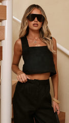 Jaylee Crop Top - Black