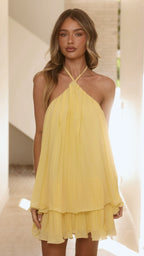 Gia Mini Dress - Yellow