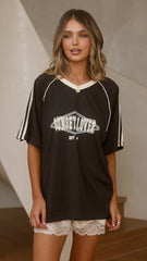 Sunset Lover Tee - Black/Cream