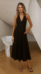Chandler Midi Dress - Black