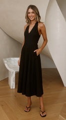 Chandler Midi Dress - Black