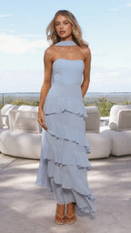 Flora Maxi Dress - Blue