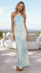 Kiani Maxi Dress - Blue/Mint