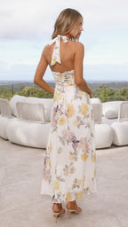 Skye Maxi Dress - Yellow Floral