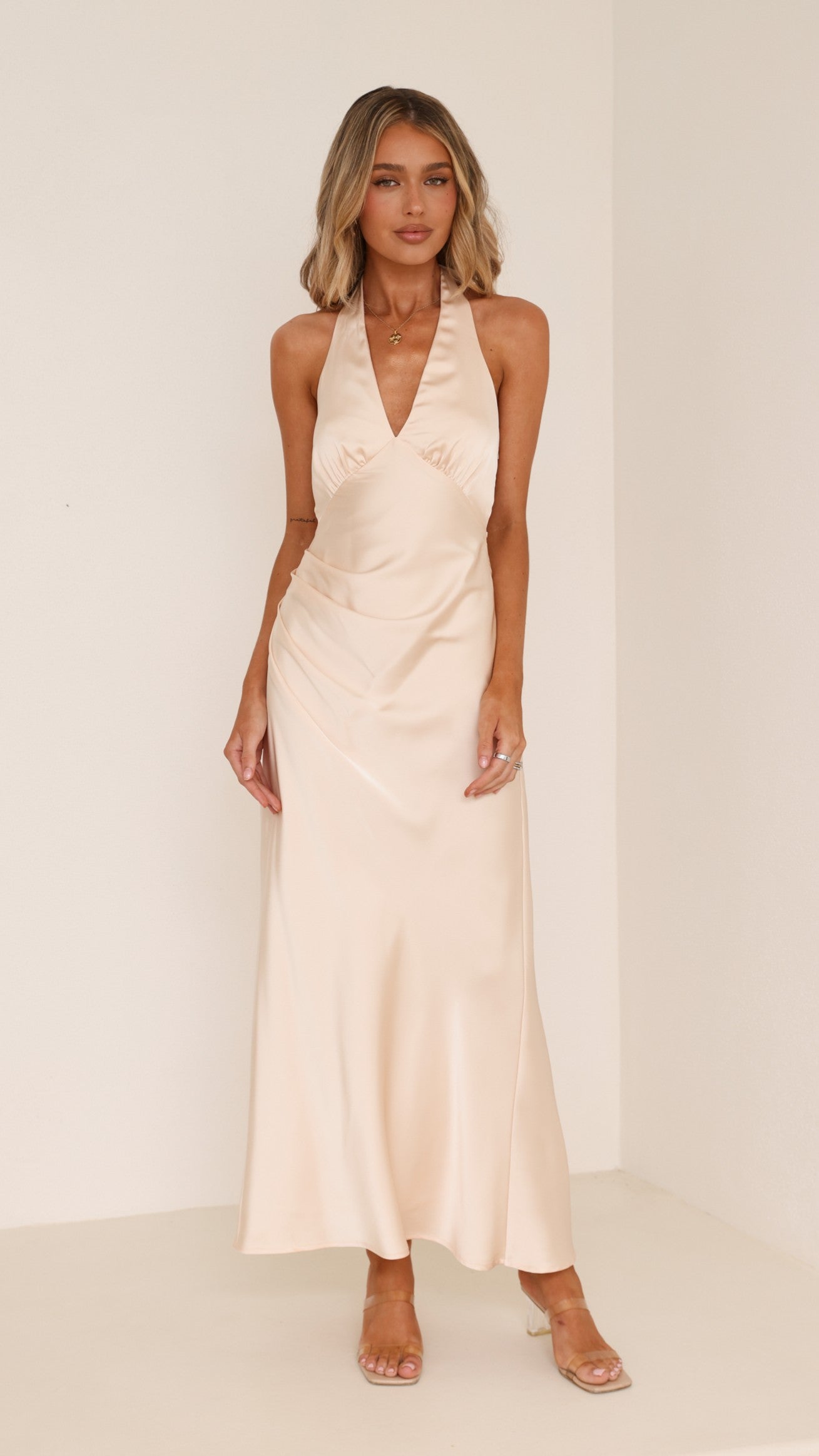 Sylvie Maxi Dress - Soft Gold