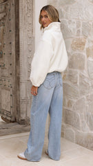 Maisie Teddy Jacket - Cream