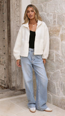 Maisie Teddy Jacket - Cream