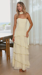 Flora Maxi Dress - Yellow