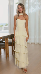 Flora Maxi Dress - Yellow