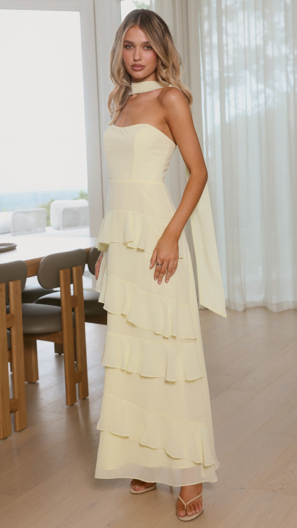 Flora Maxi Dress - Yellow