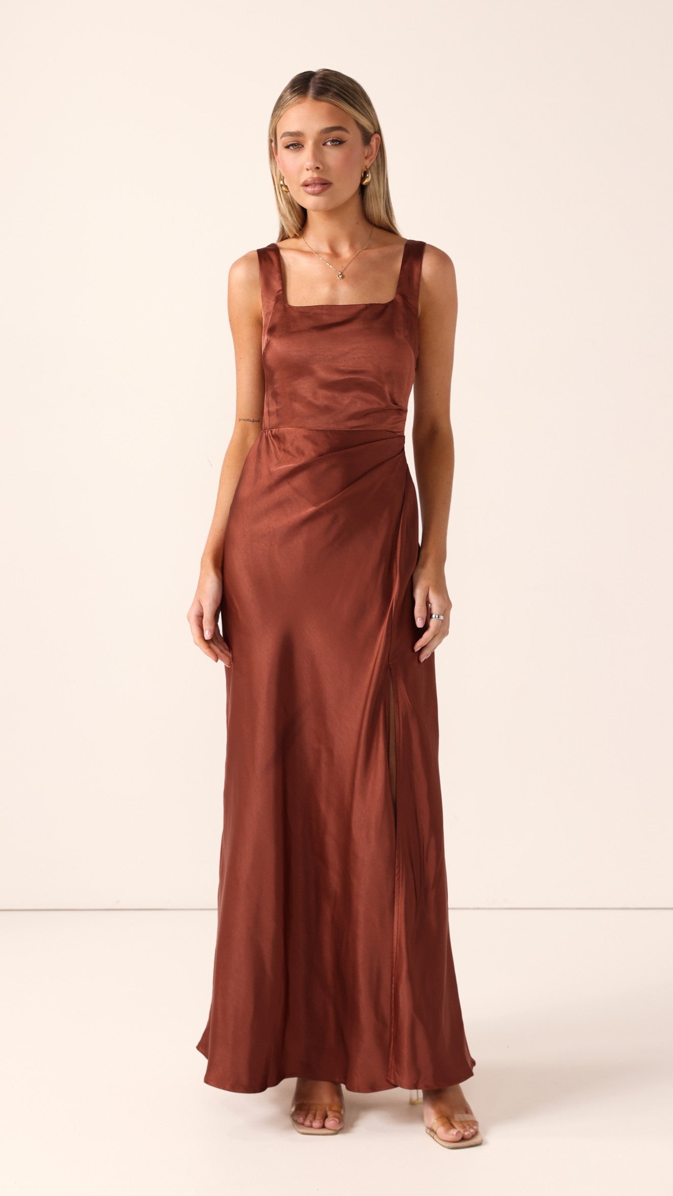 Alaria Maxi Dress - Rust