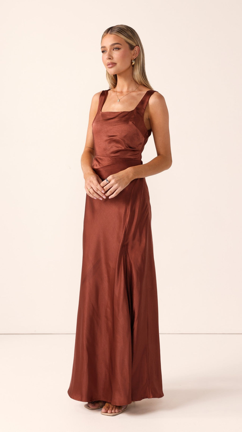 Alaria Maxi Dress - Rust