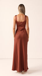 Alaria Maxi Dress - Rust