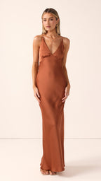 Ziah Maxi Dress - Copper