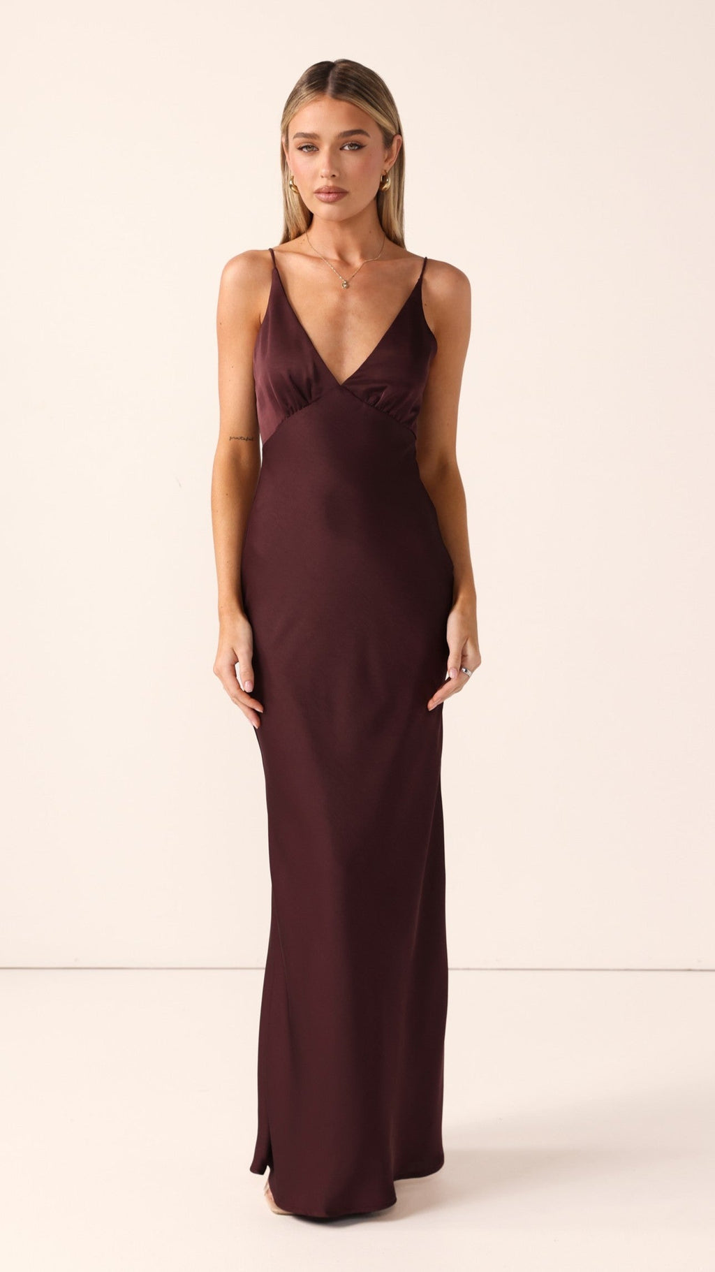 Ziah Maxi Dress - Chocolate