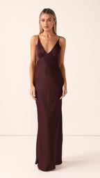 Ziah Maxi Dress - Chocolate