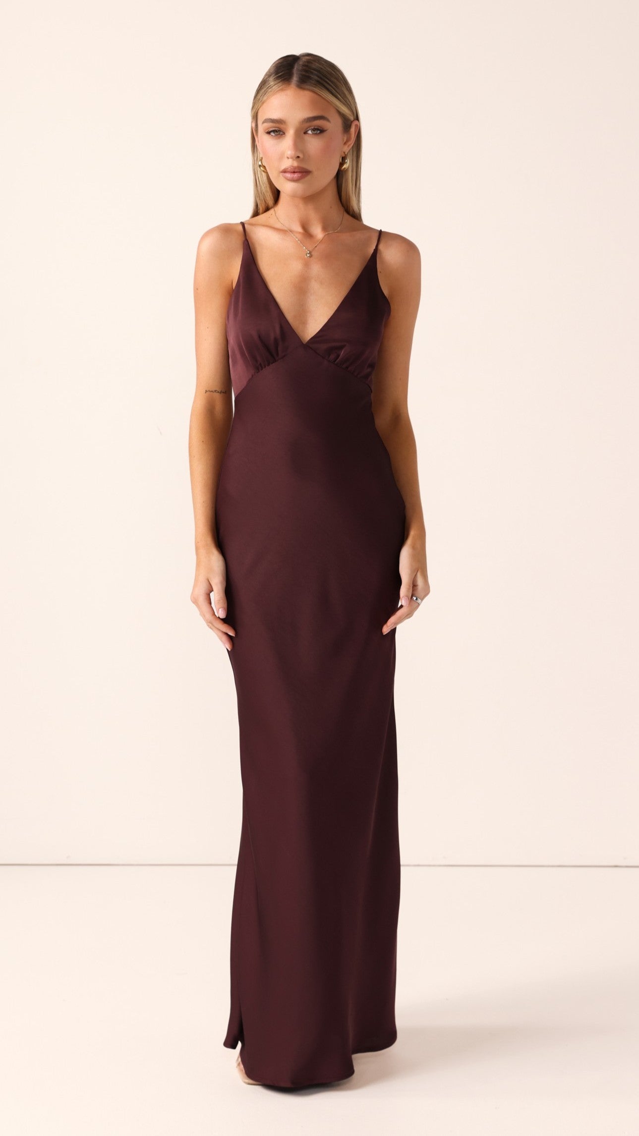Ziah Maxi Dress - Chocolate