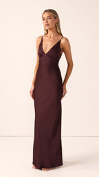 Ziah Maxi Dress - Chocolate