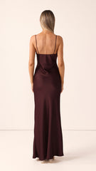 Ziah Maxi Dress - Chocolate