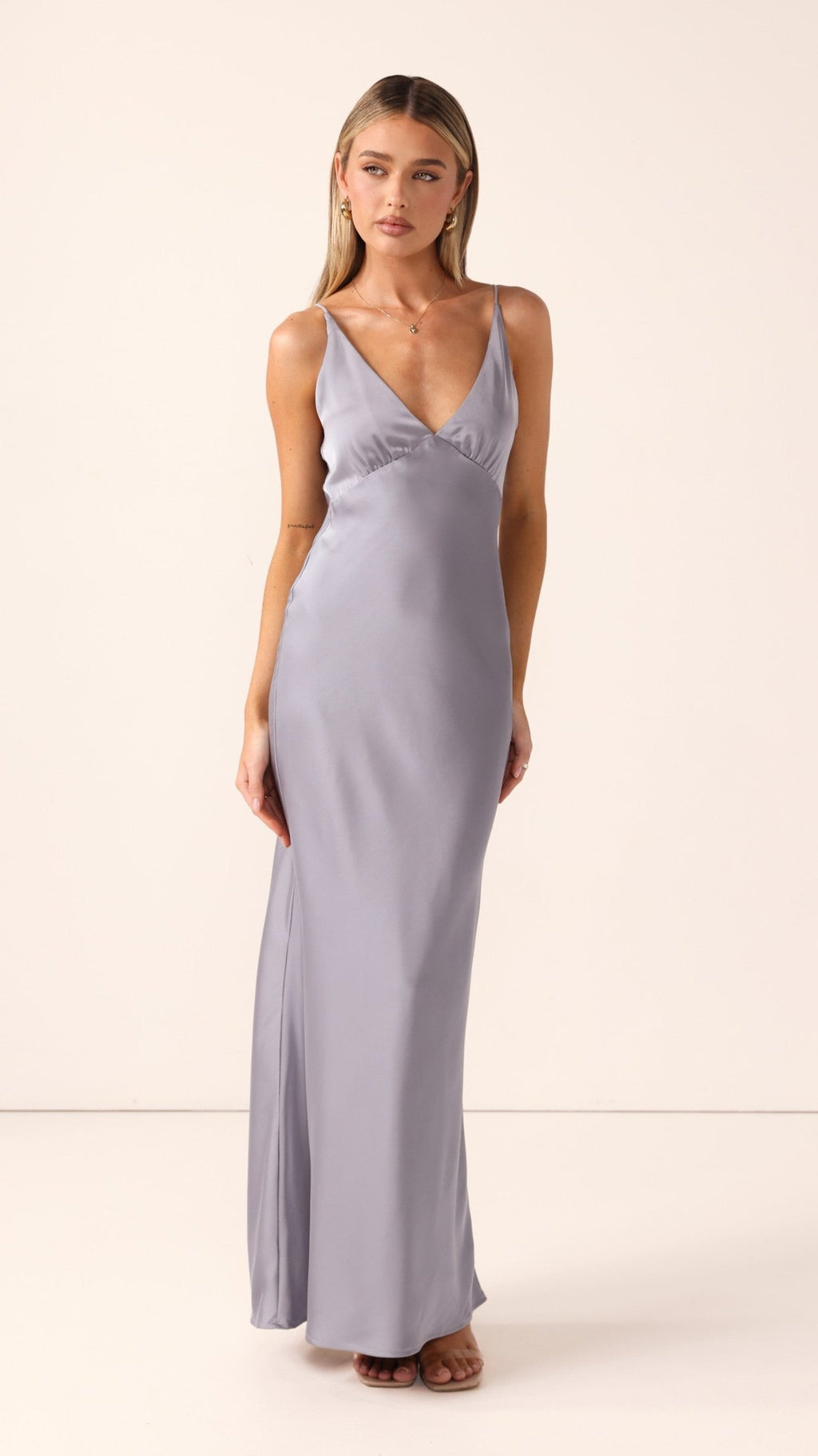 Ziah Maxi Dress - Steel Blue