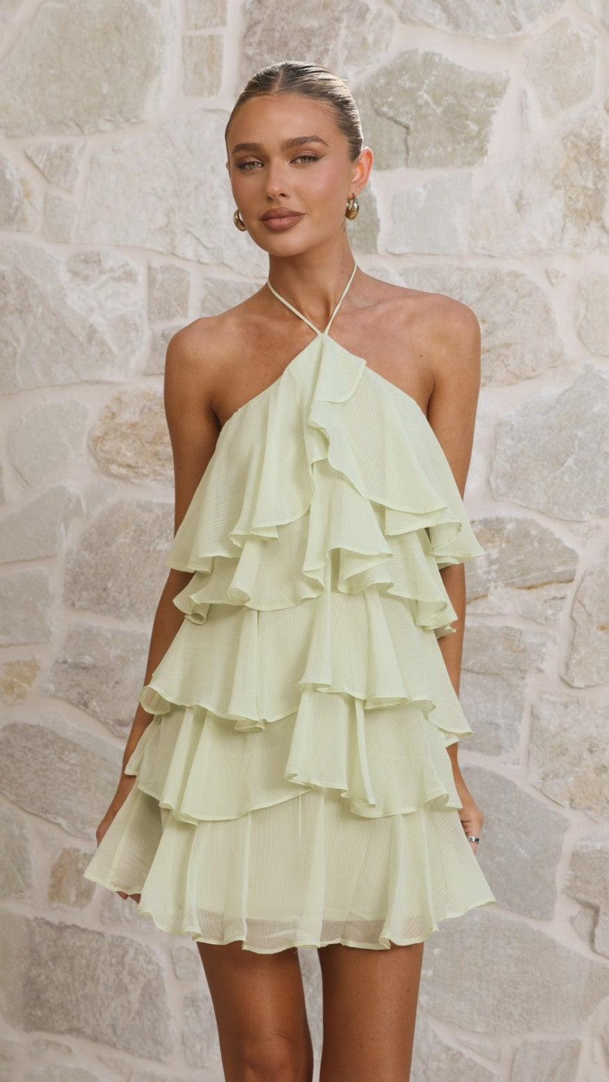 Soho Mini Dress - Sage