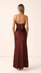 Ziah Maxi Dress - Brown