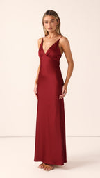 Ziah Maxi Dress - Wine