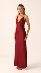Ziah Maxi Dress - Wine