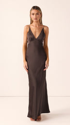 Ziah Maxi Dress - Espresso